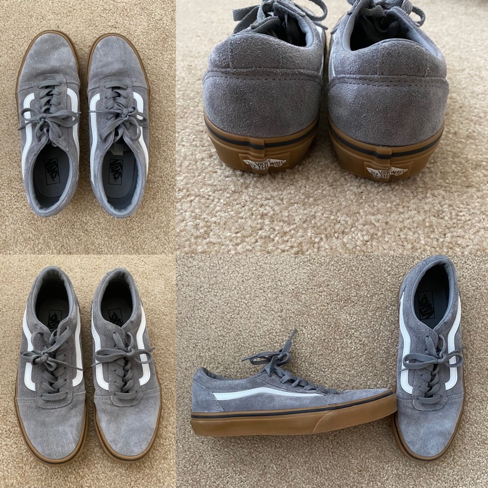 Boys Gray Vans